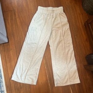 Grey Wide Leg Sweatpants